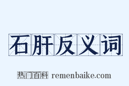 石肝反义词是什么意思的图片
